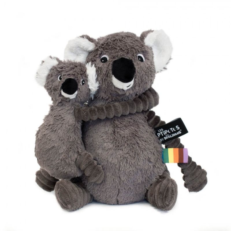 Les déglingos - les ptipotos - peluche koala gris - 30 cm 